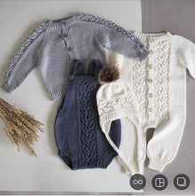 Last inn bildet i Galleri-visningsprogrammet, Eucalyptus sett (heldress, romper, jakke, lue/kyse og sokker)
