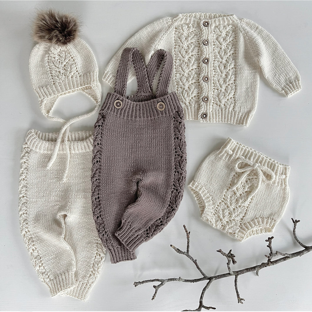 Eucalyptus sett 22/10  (jakke, tights, lue og bleiebukse)